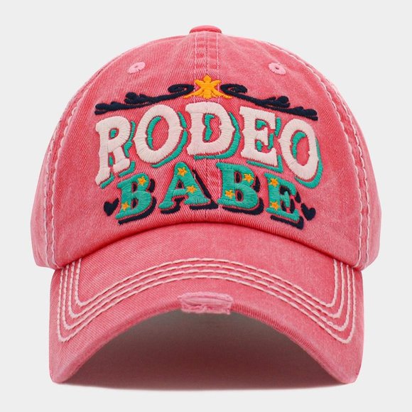 Stylish RODEO BABE embroidered Baseball Cap for Ladies - Picture 3 of 4